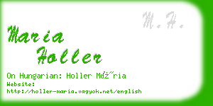 maria holler business card